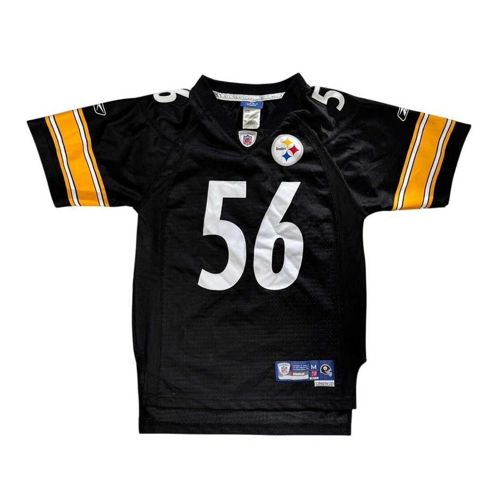 Reebok Pittsburgh Steelers LaMarr Woodley 56 NFL Football Jersey Youth Medium